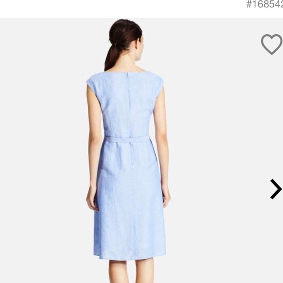 UNIQLO WOMEN LINEN COTTON SLEEVELESS DRESS WHITE SIZE S - Picture 3 of 9